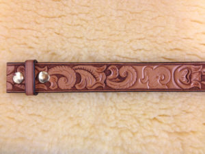 Floral carved belt