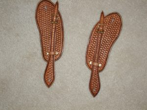 Leather spur straps