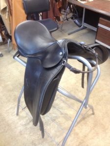 before and after english saddle repair