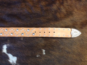 crystal rivet belt