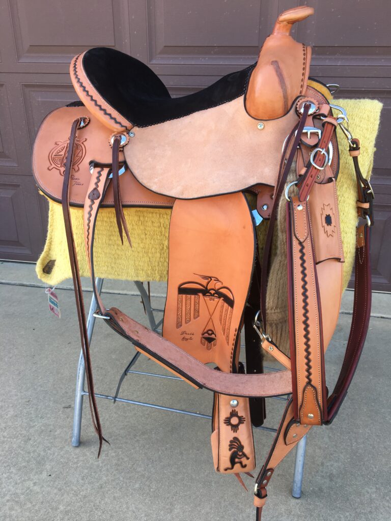 Custom Saddle w/ Indian Art