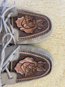Sperry shoes with leather overlays